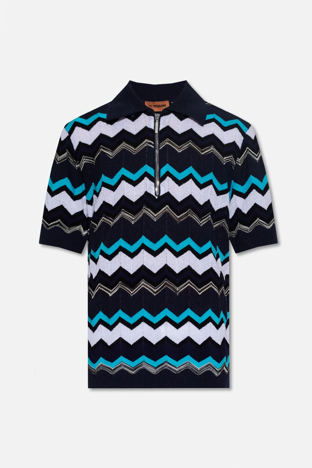 Patterned polo shirt