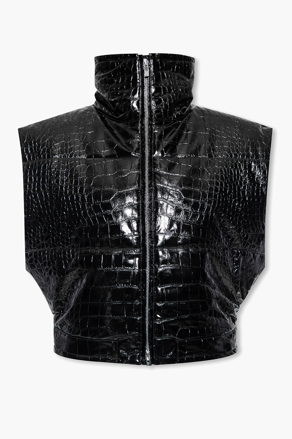Vest with stand collar