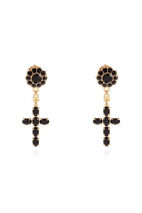 GOLD Clip-on earrings with charms