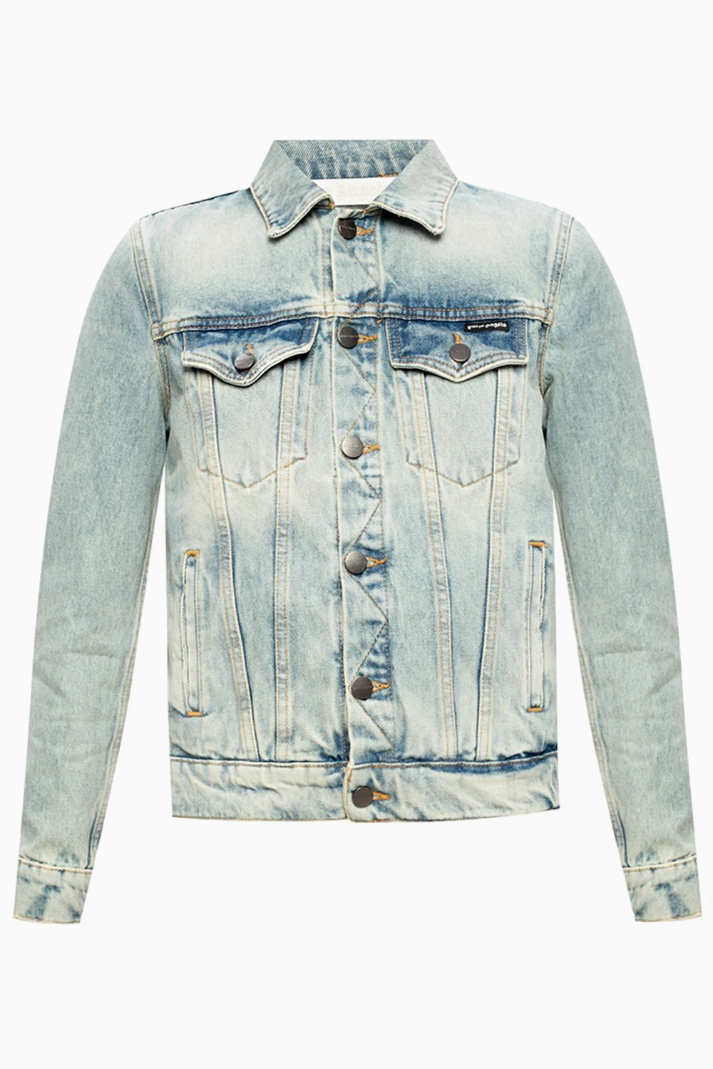 Denim jacket with logo