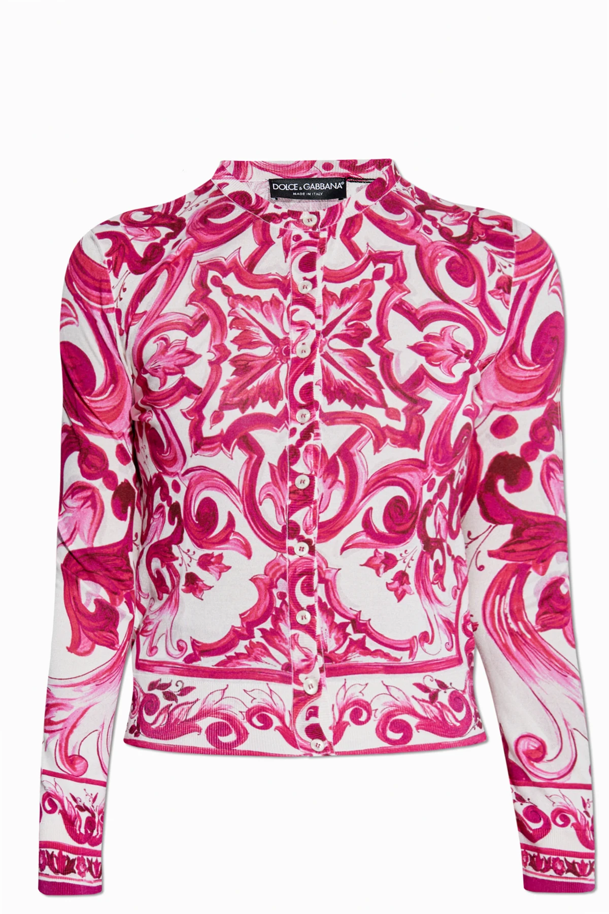 Cardigan mit Majolica-Muster