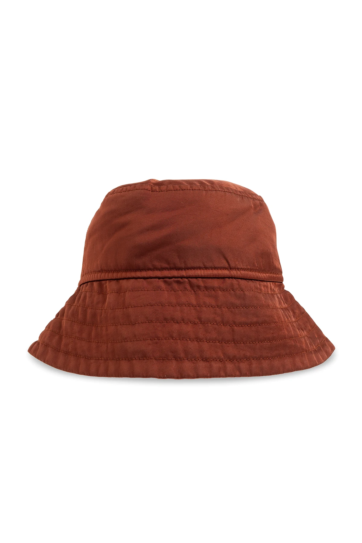 Bucket hat with shiny finish