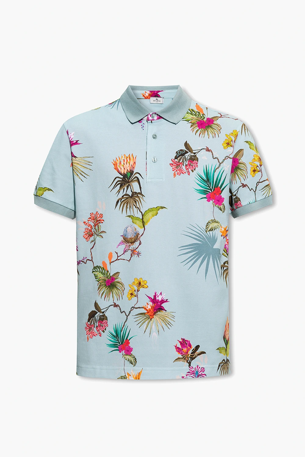 Floral polo shirt