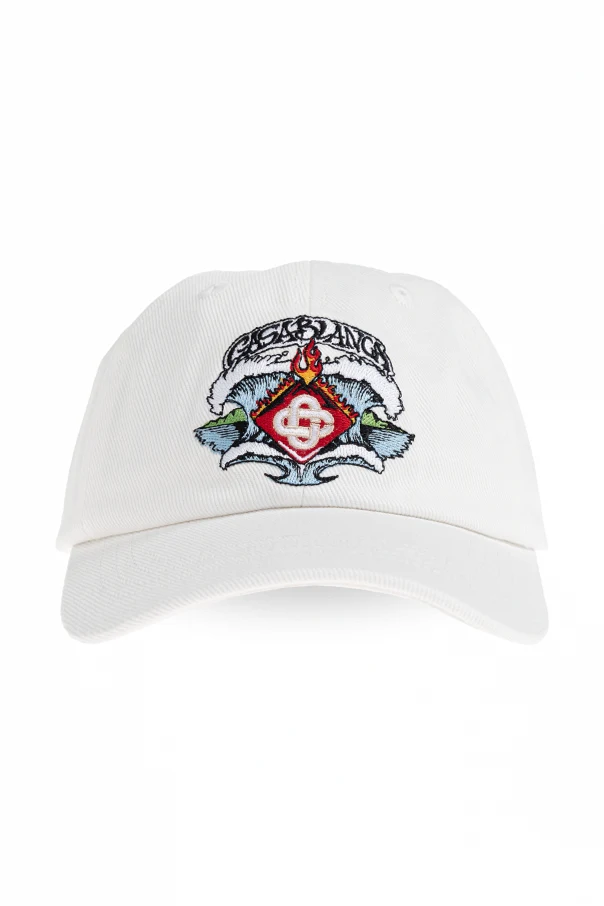 BIAŁY  Czapka z daszkiem