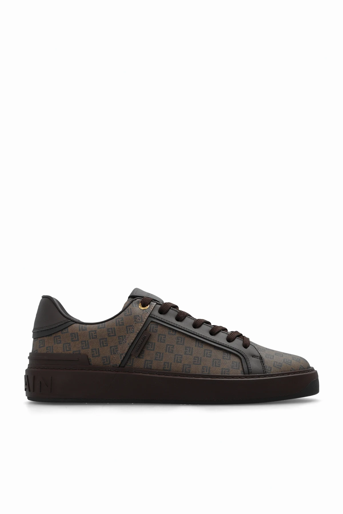 BROWN ‘B-Court’ monogrammed sneakers