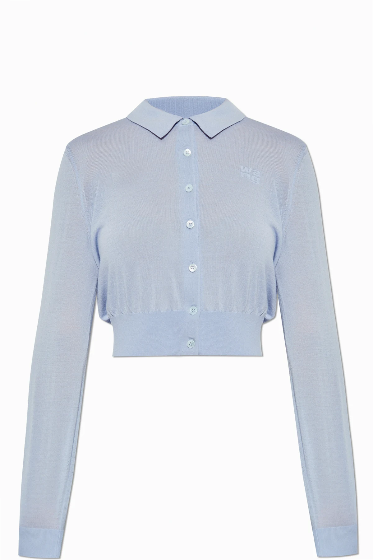 Wollcardigan mit Logo