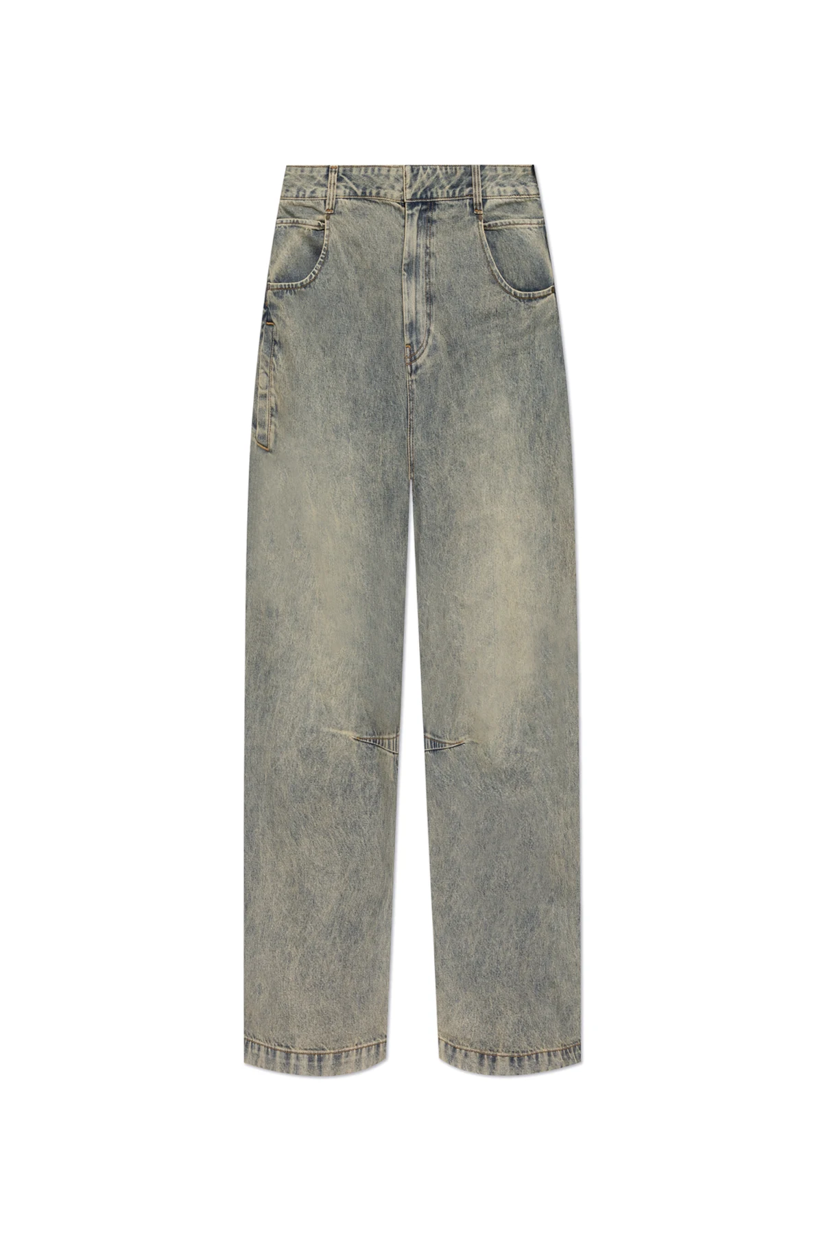 beige Jeans with logo