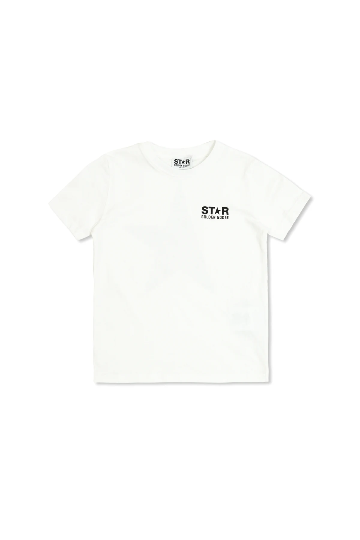WHITE T-shirt with printed logo