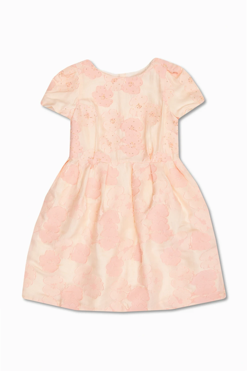 Dress with appliqués