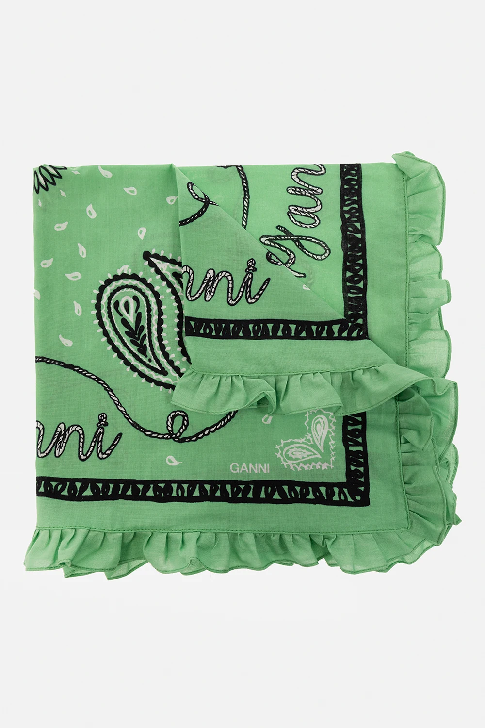 Ruffled shawl