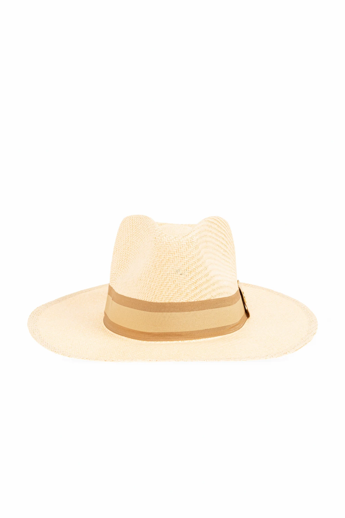 Hat with decorative band