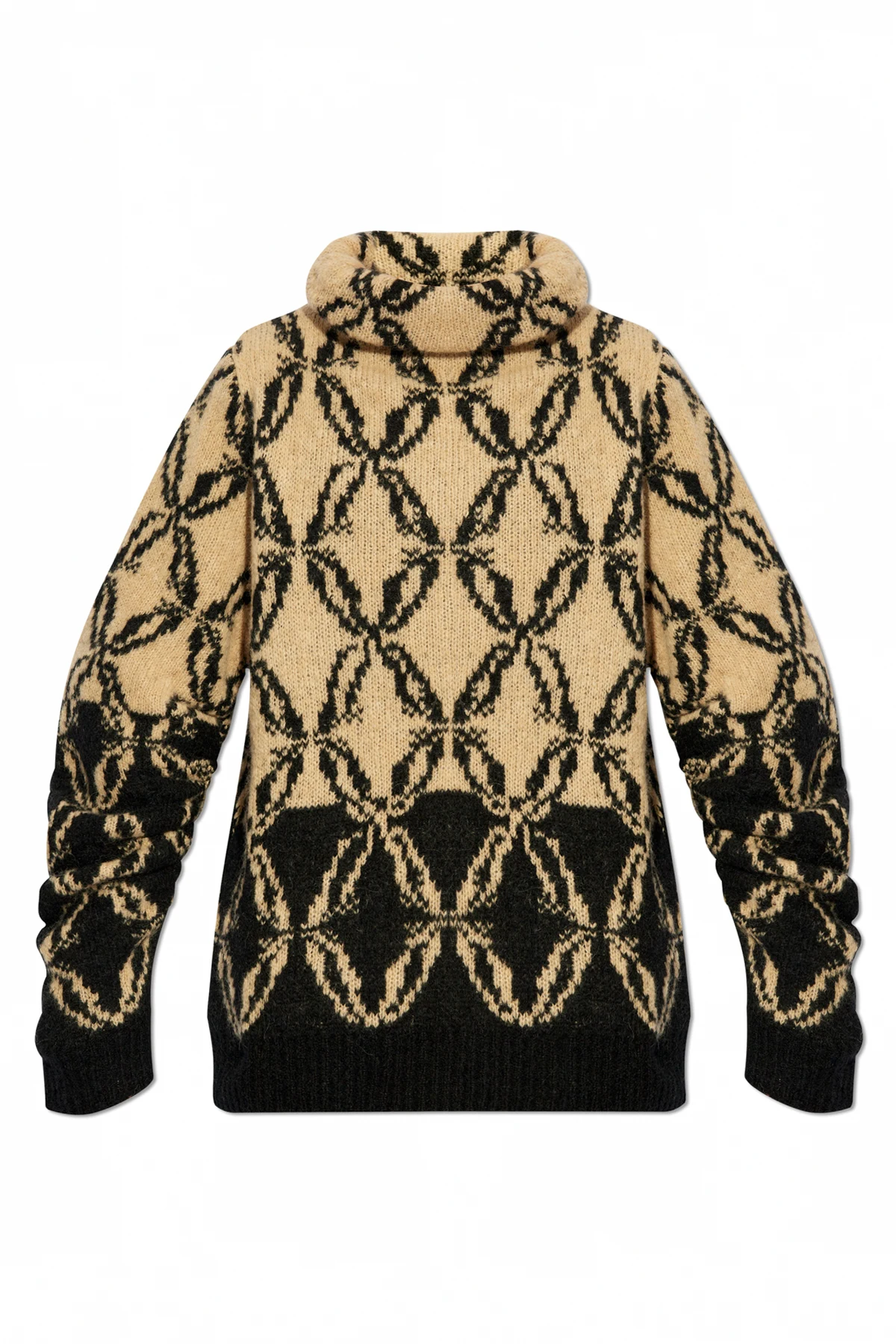 Patterned Turtleneck