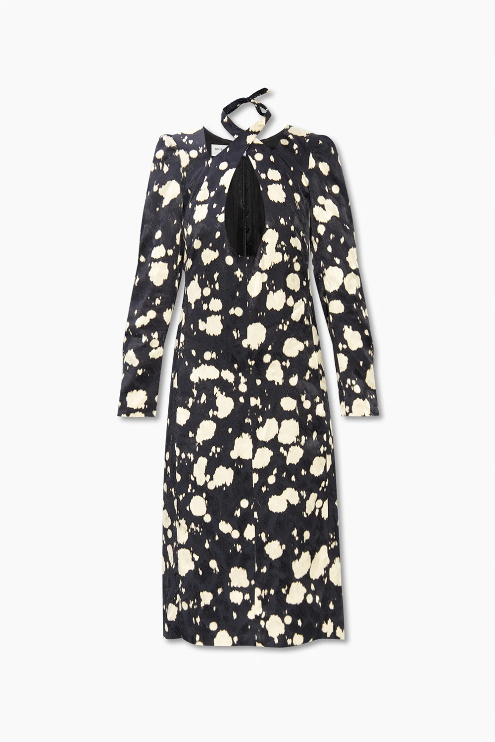 Dress with plunging neckline