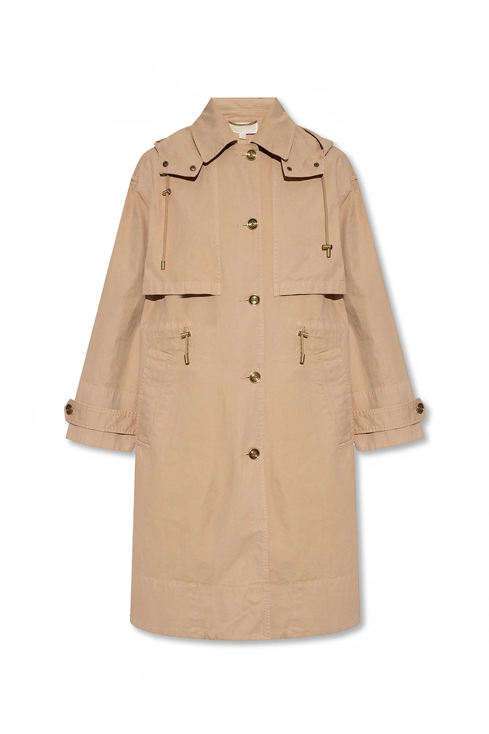 Hooded cotton coat