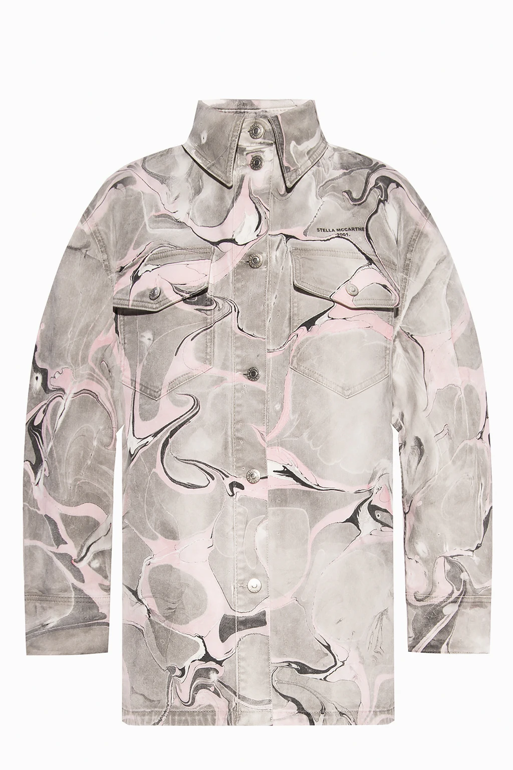 Printed denim jacket