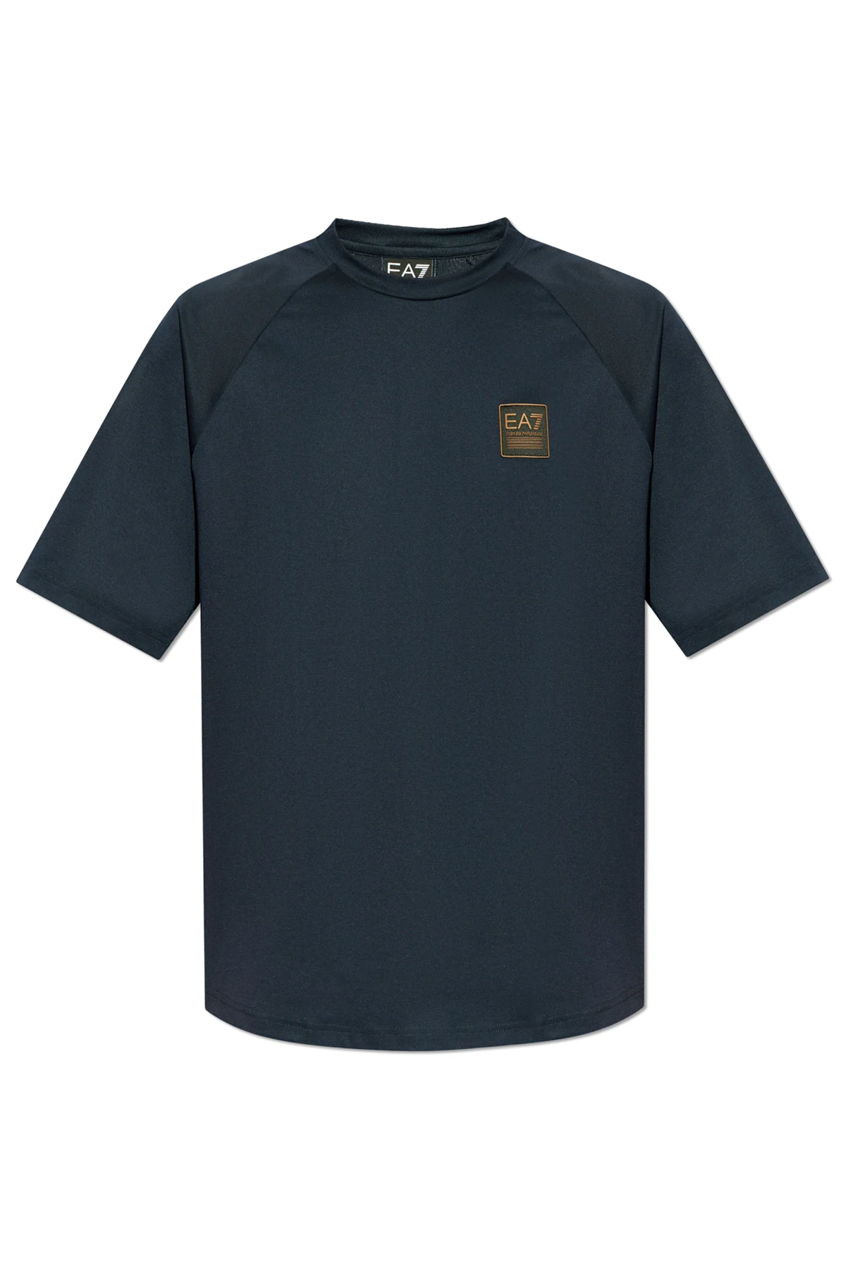 T-shirt z naszywką z logo