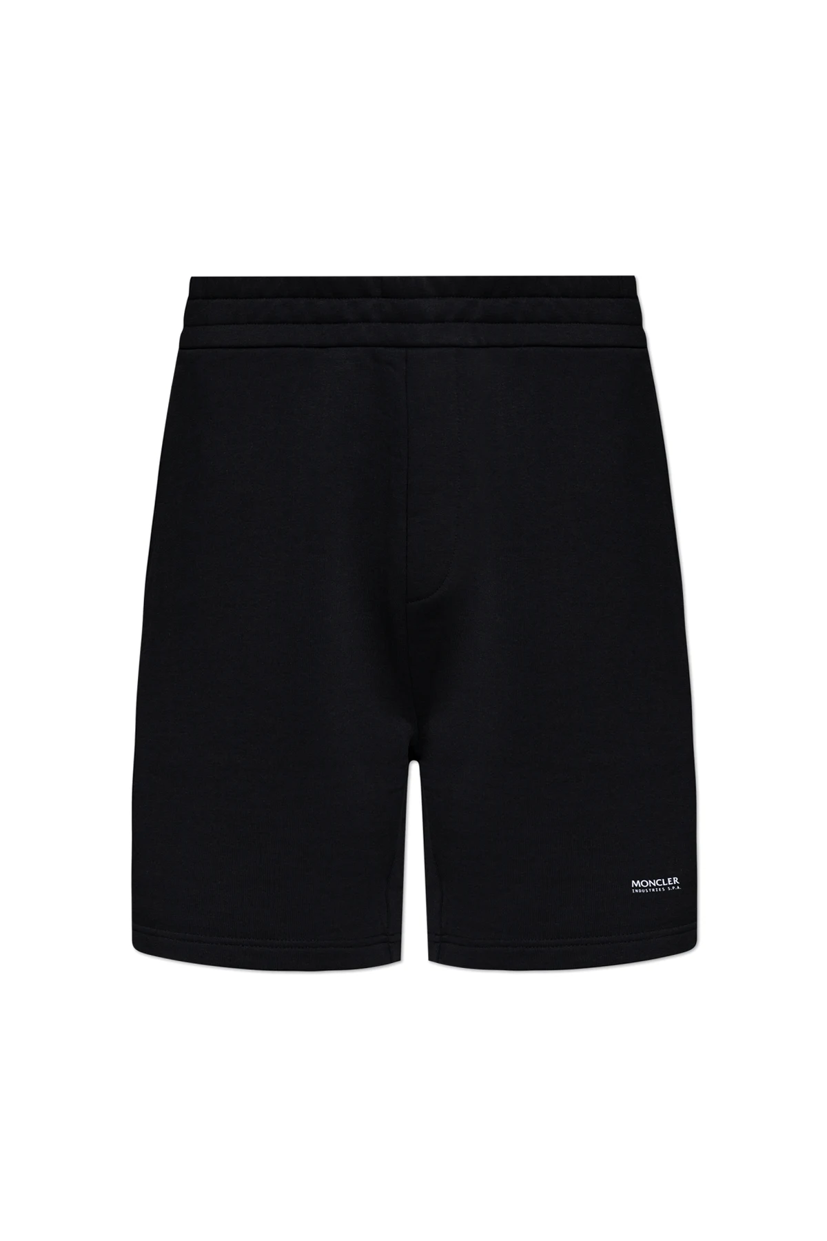 Shorts mit Applikation und graviertem Logo