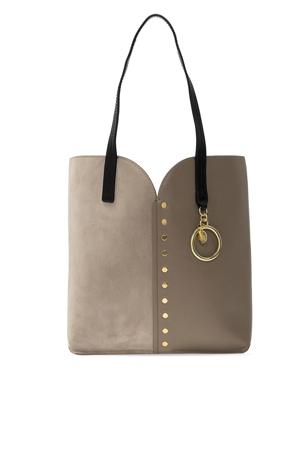 Studded shopper bag