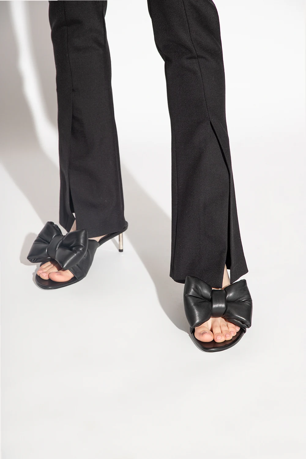 ‘Bow Allen’ heeled mules