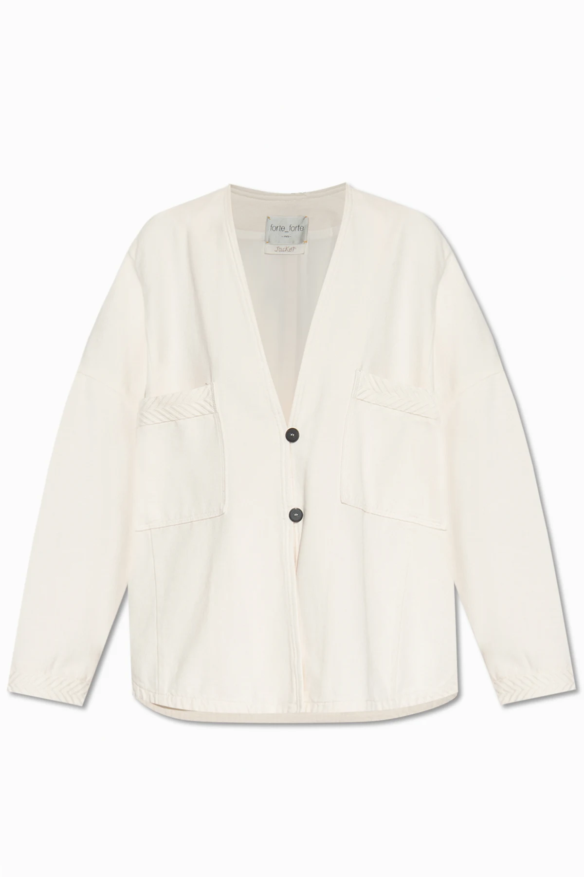 Loose-fitting jacket in cotton