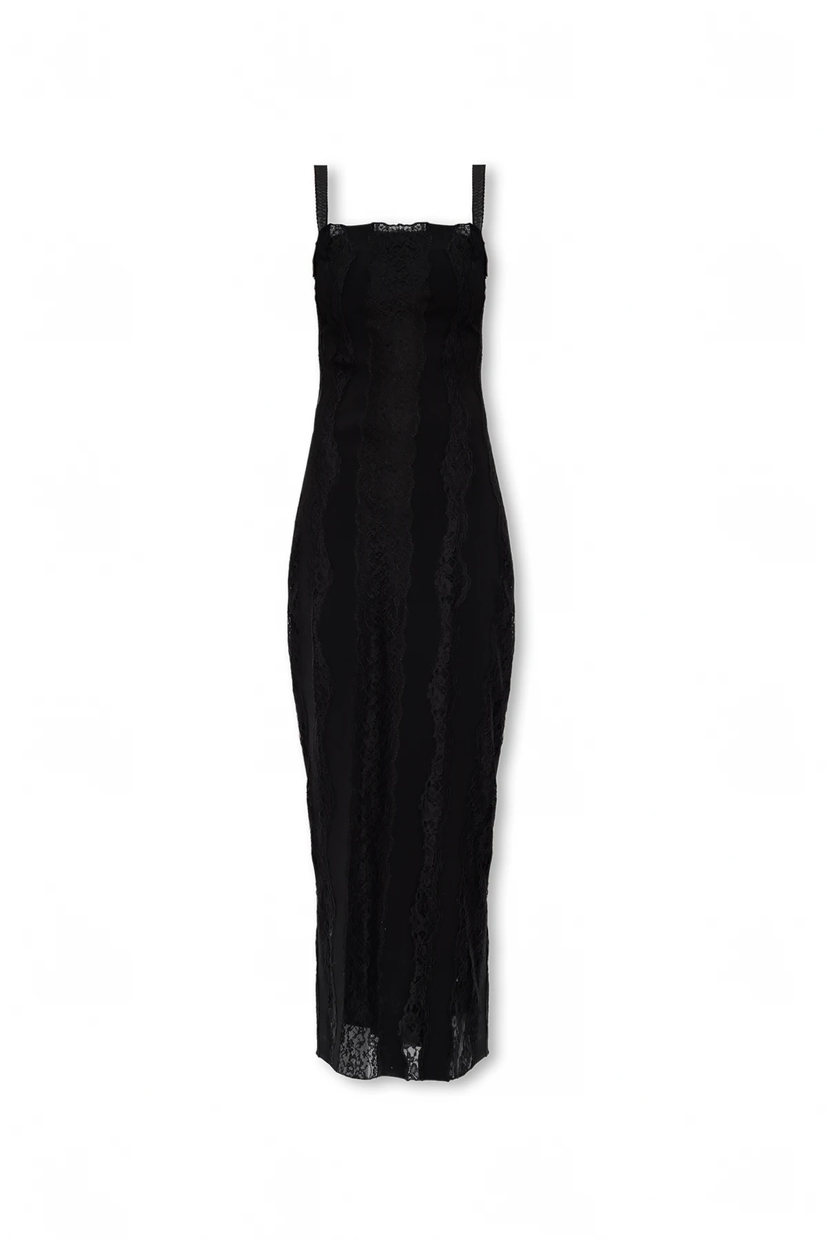 Lace-trimmed dress