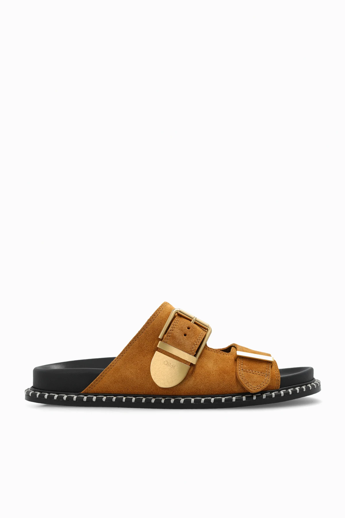 ‘Rebecca’ suede slides