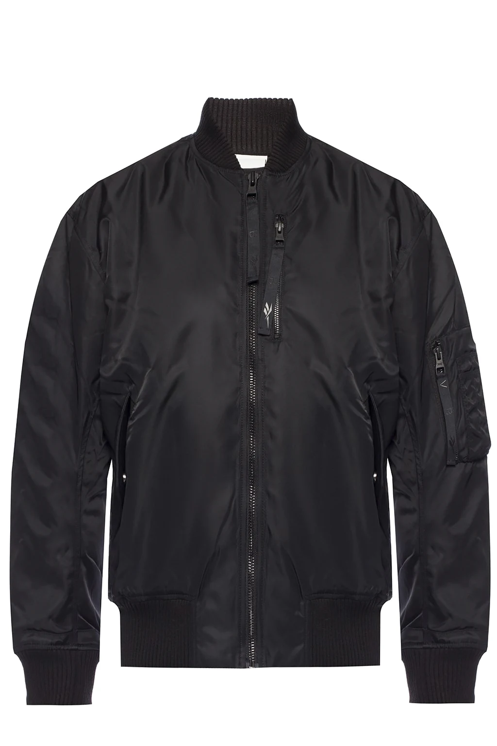 Bomber jacket with patch