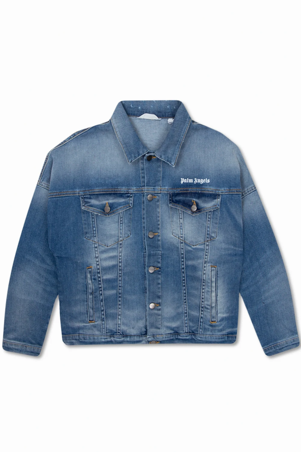 Denim jacket with logo
