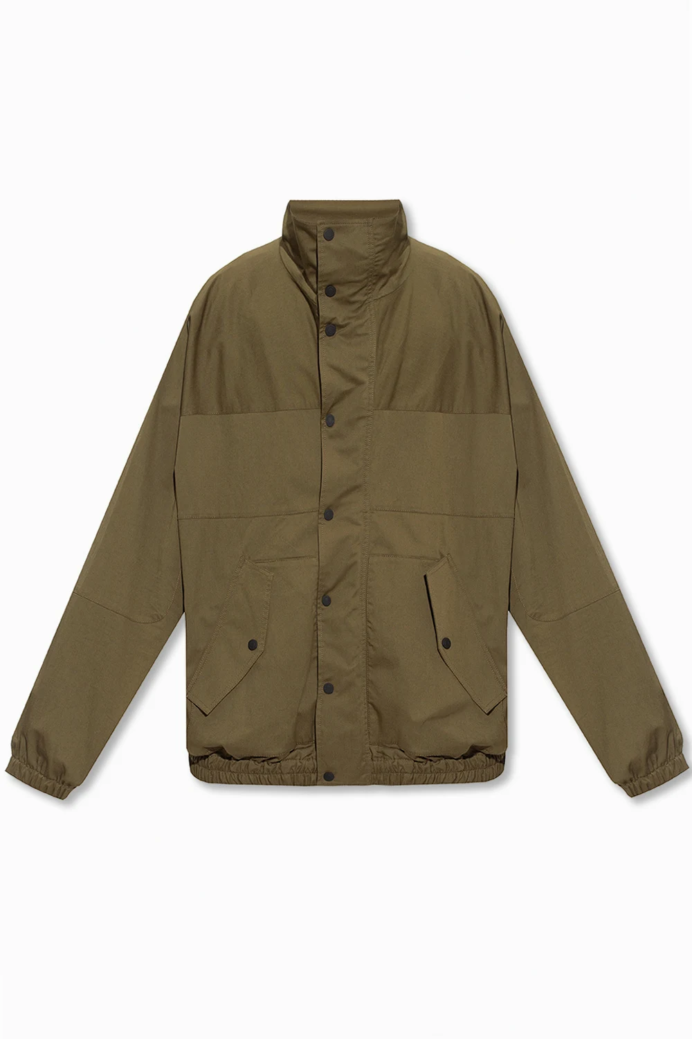 Jacket with elastic trim