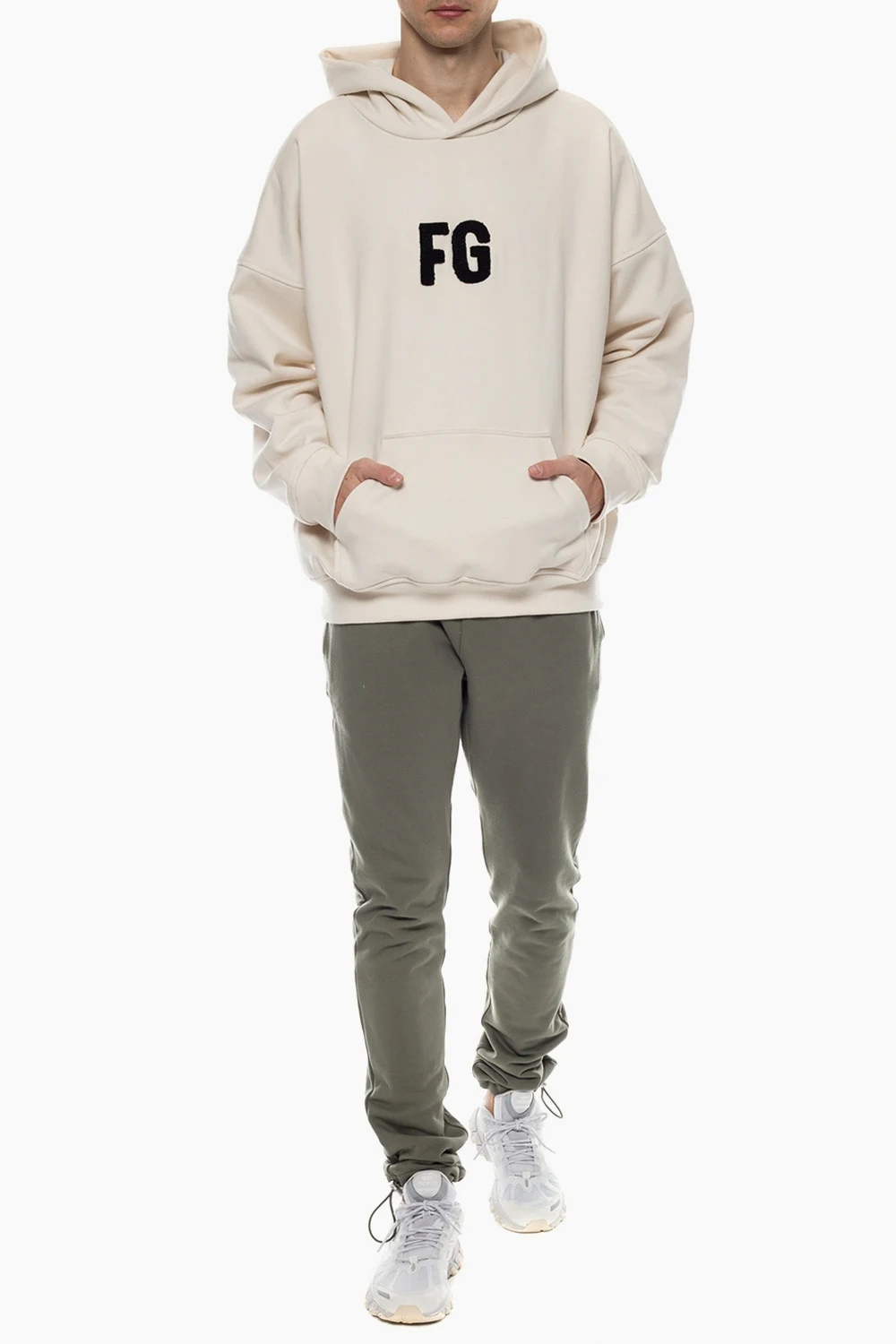 Logo-embroidered hoodie