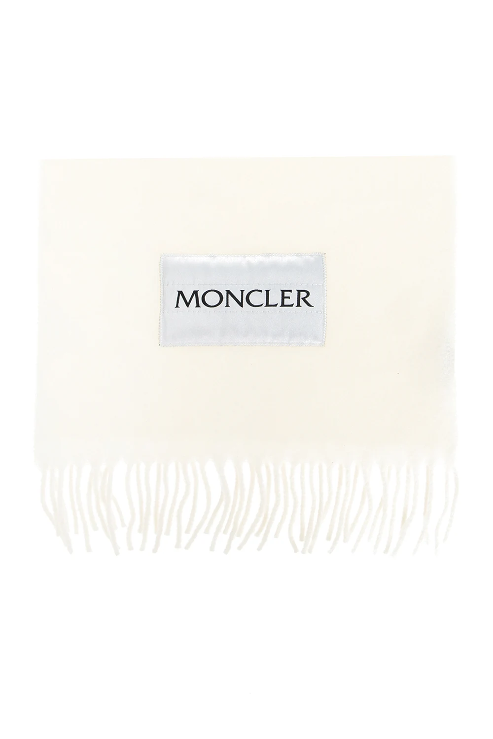 Wool scarf with logo