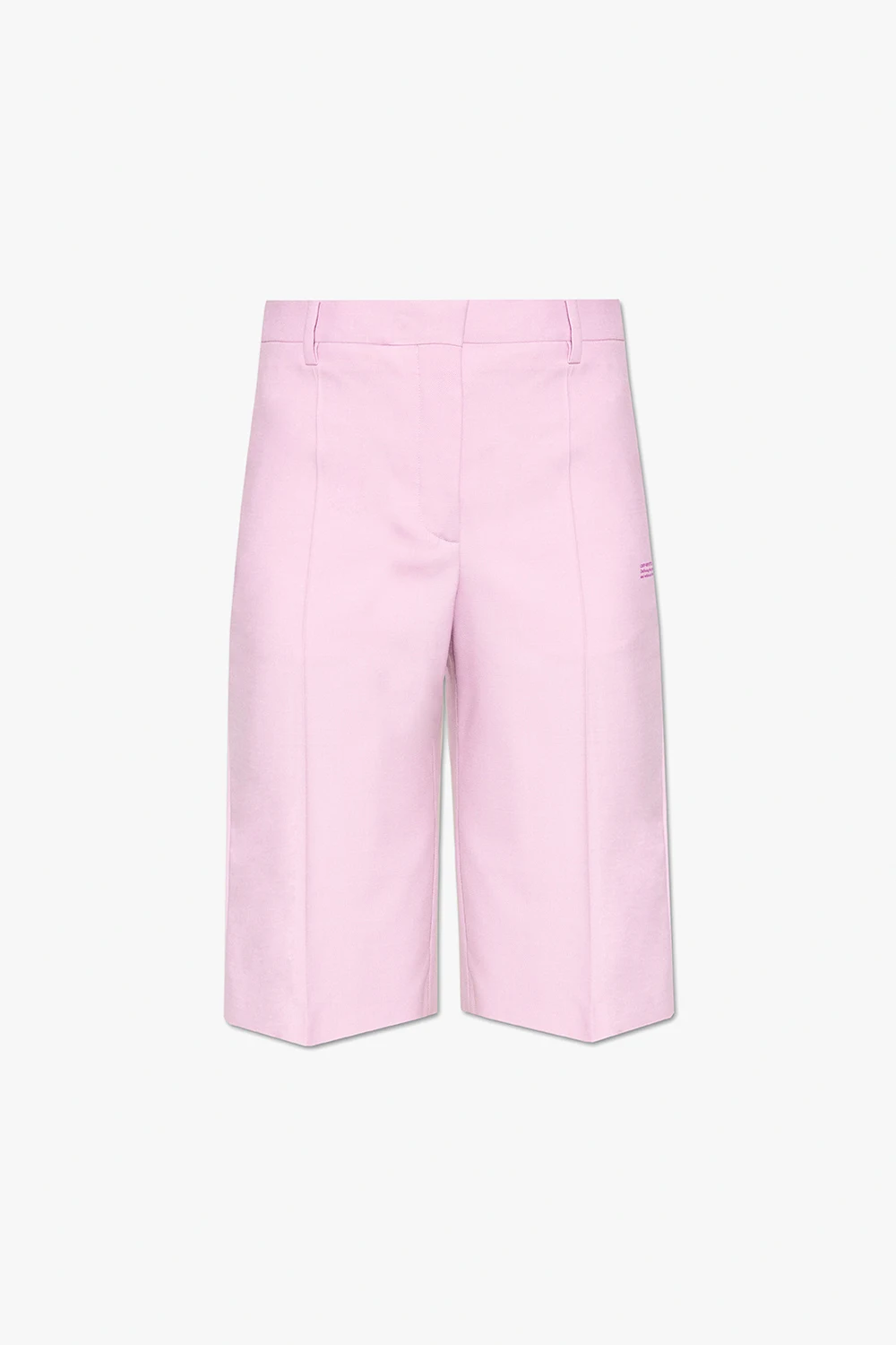 Pleat-front shorts