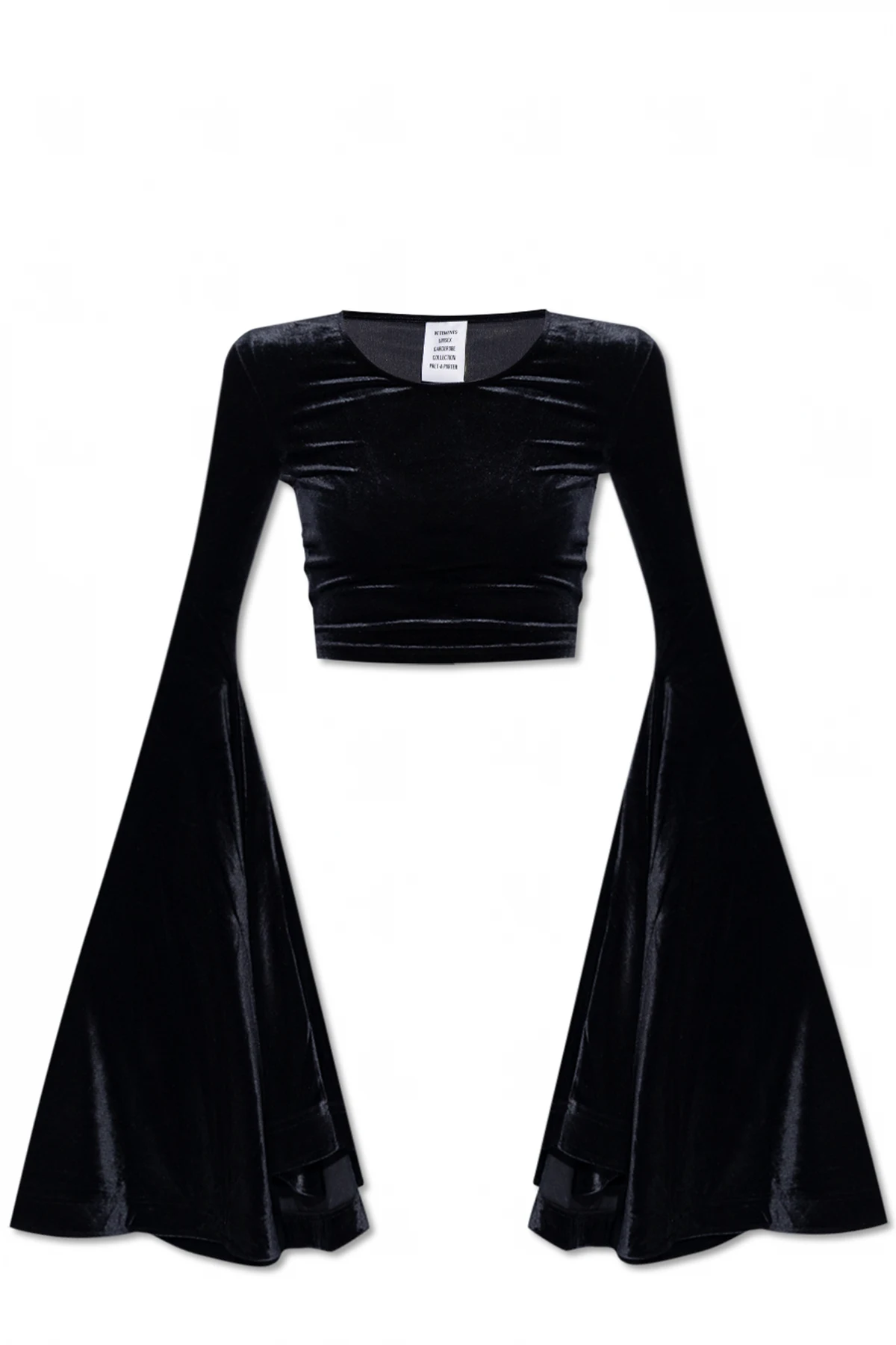 Top with flared sleeves