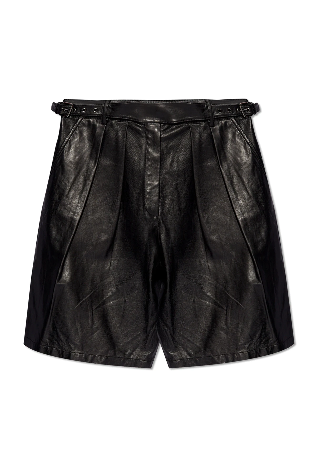 Leather shorts