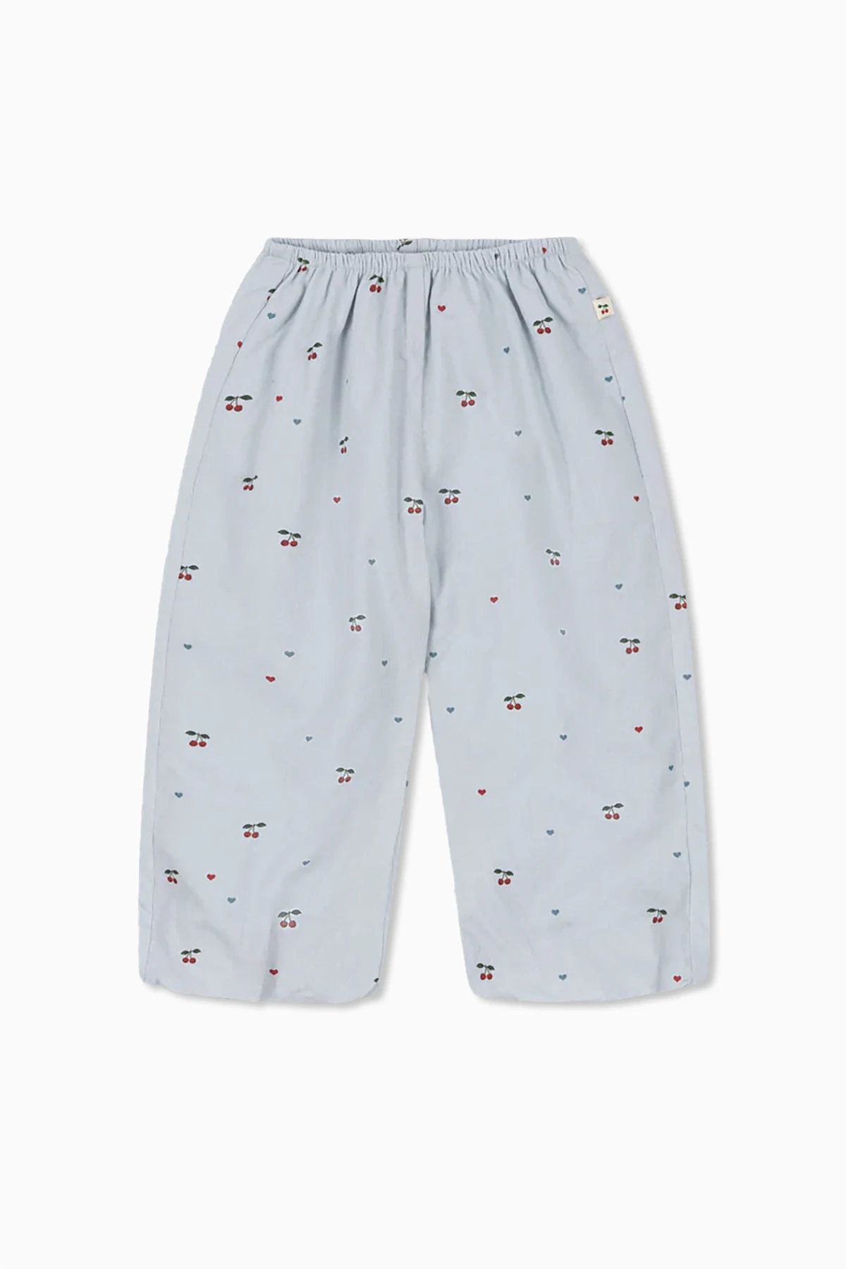 Pants with cherry motif
