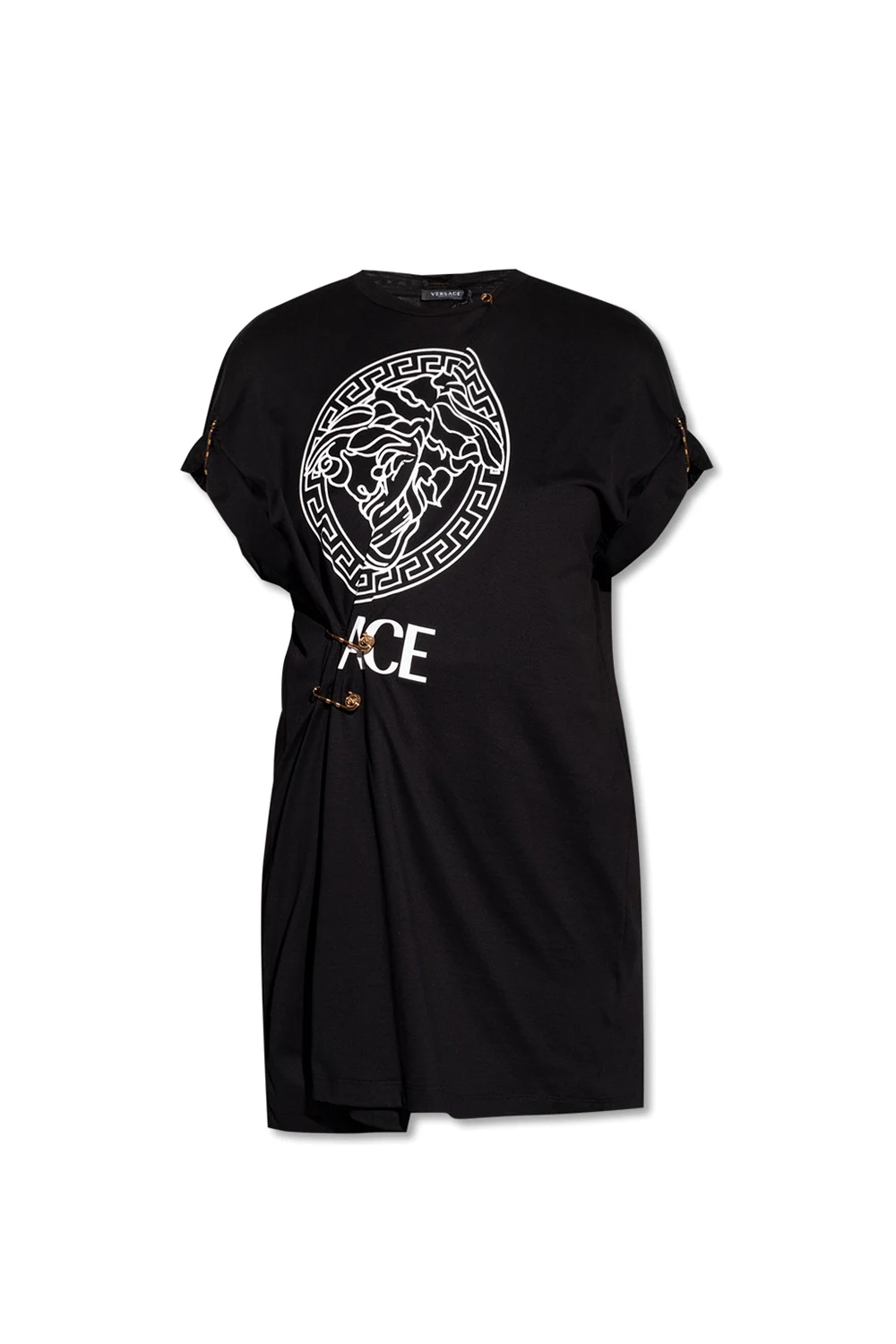 Długi t-shirt z logo