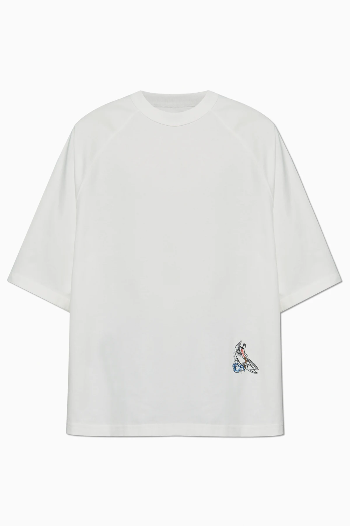 T-shirt z wyszytym wzorem