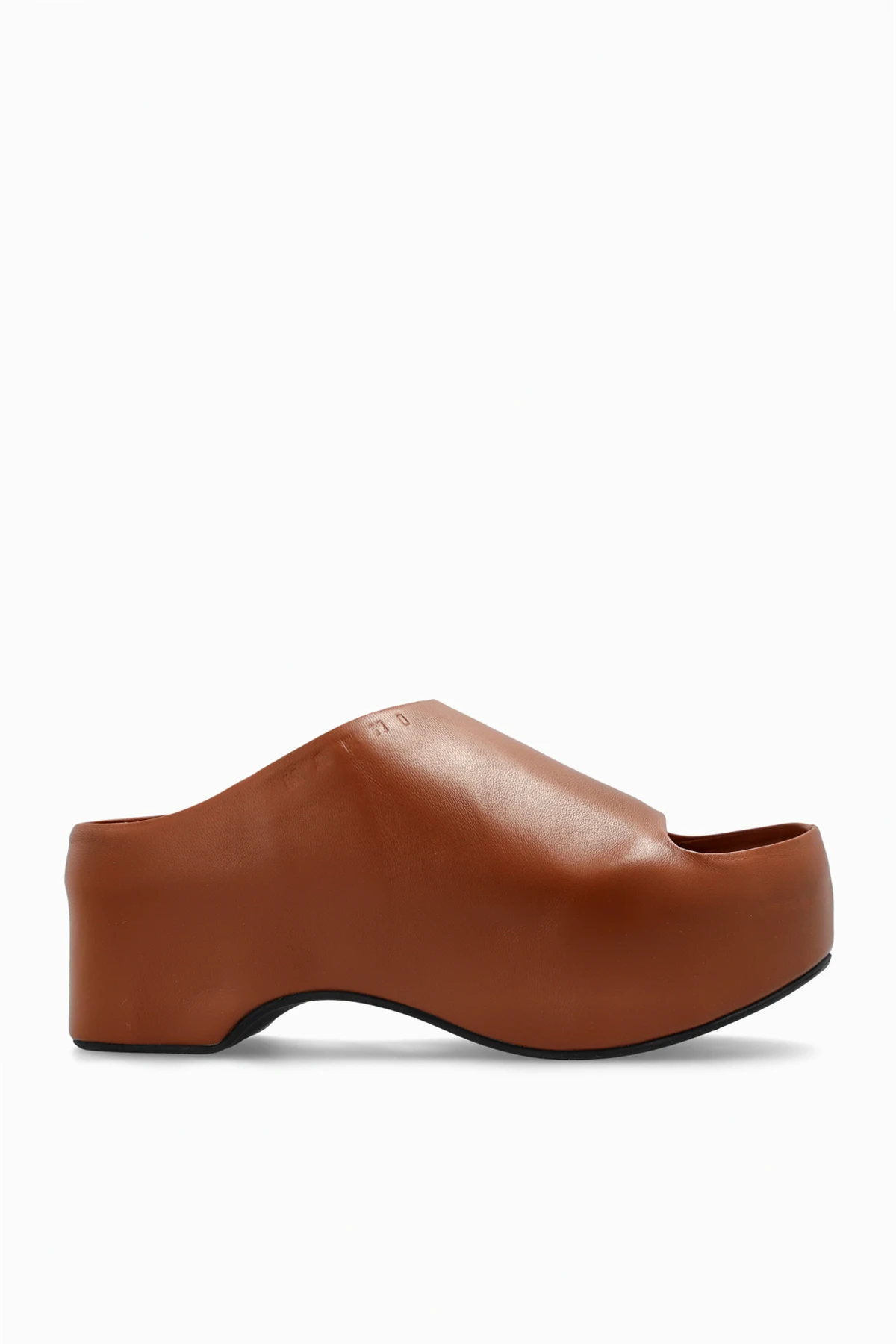 Skórzane klapki `Chunky`