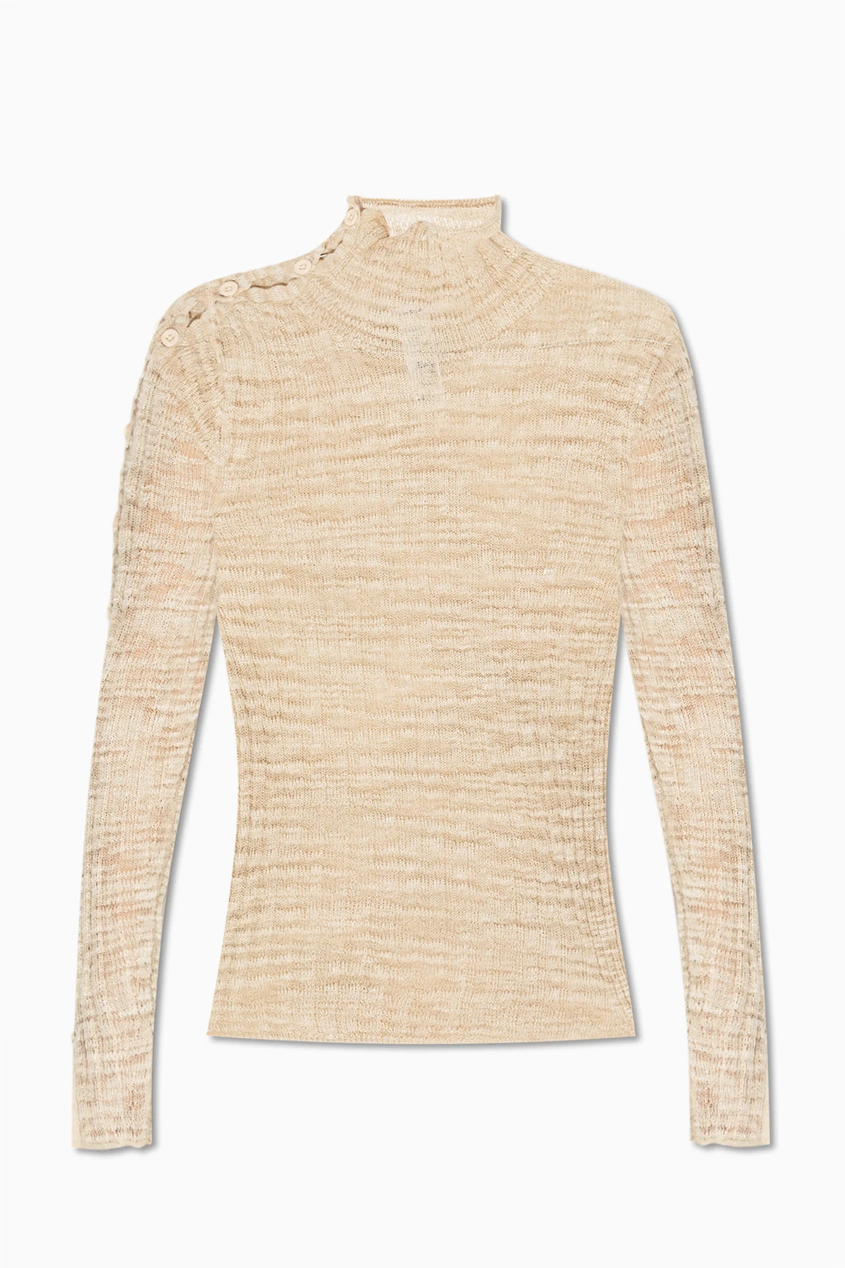 Gerippter Rollkragenpullover
