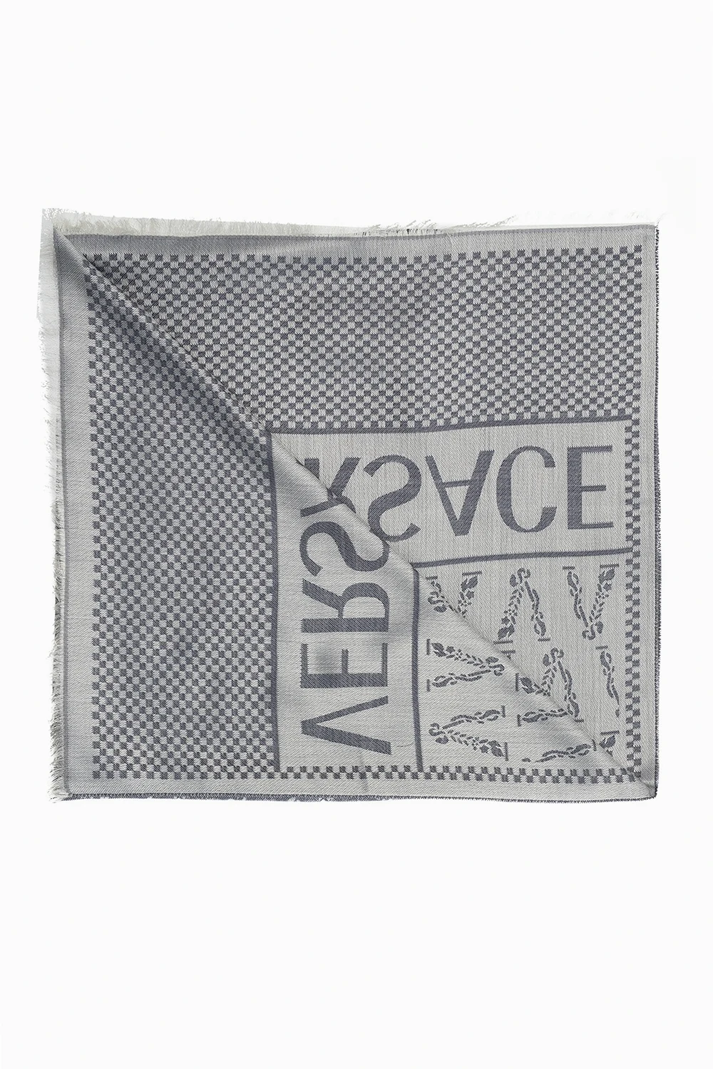 Wzorzysty szal z logo