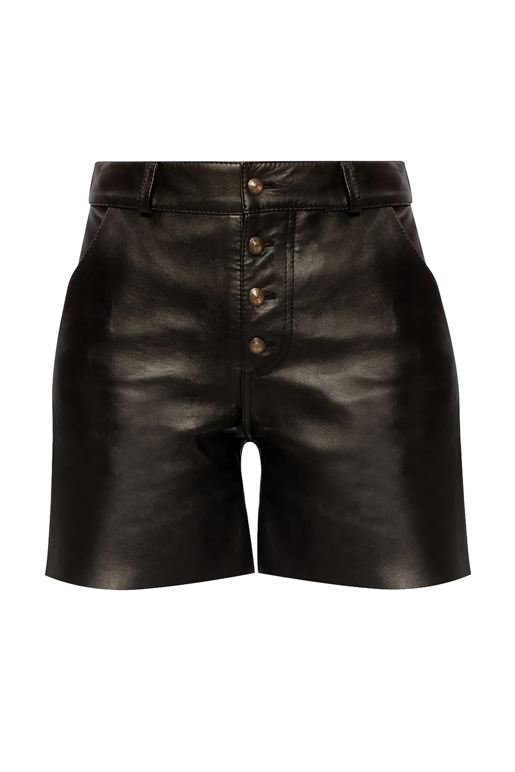 Leather shorts