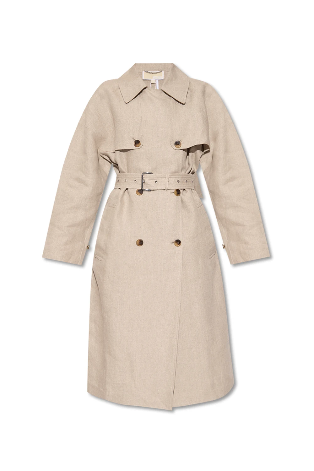 Linen trench coat