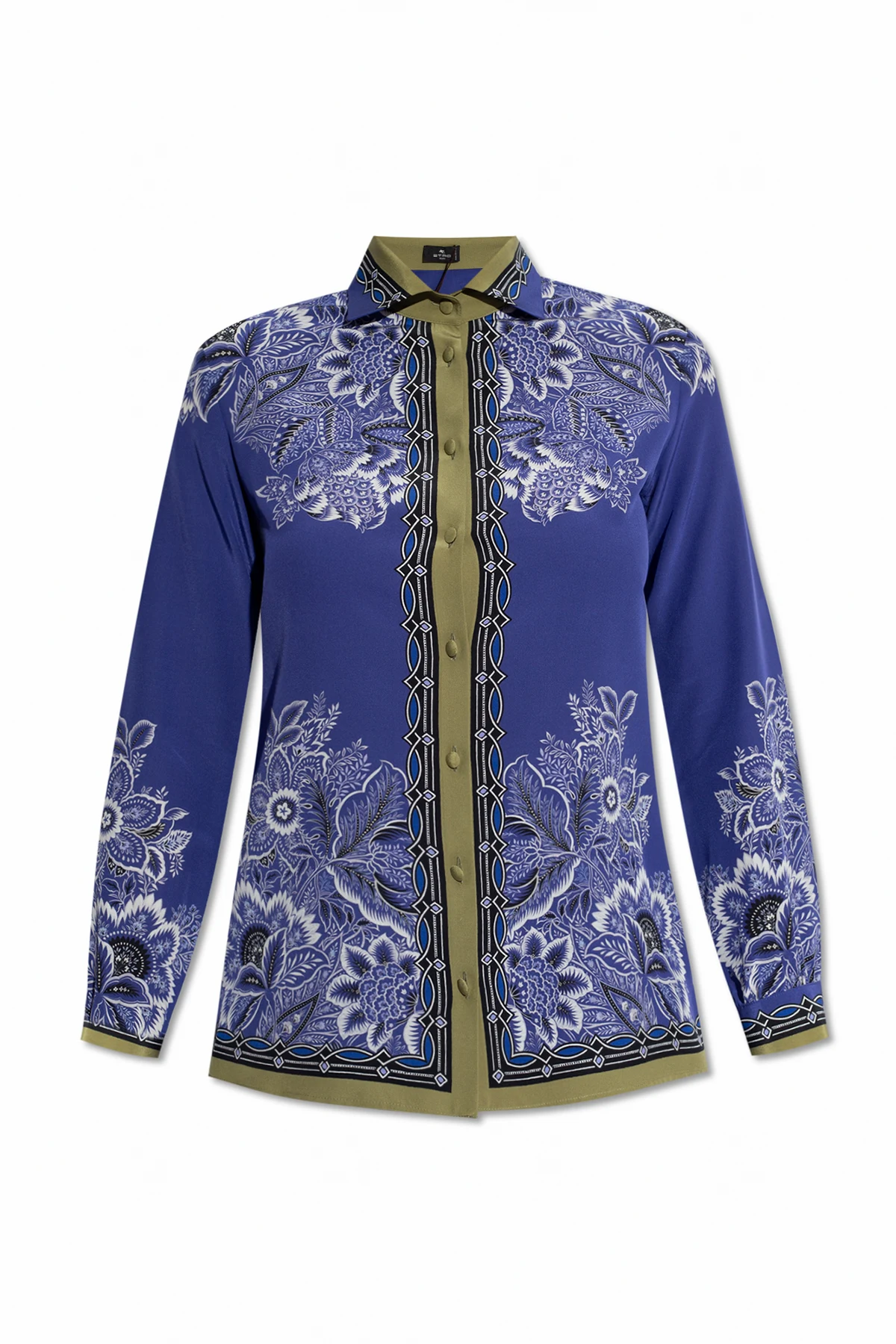 Silk shirt with print