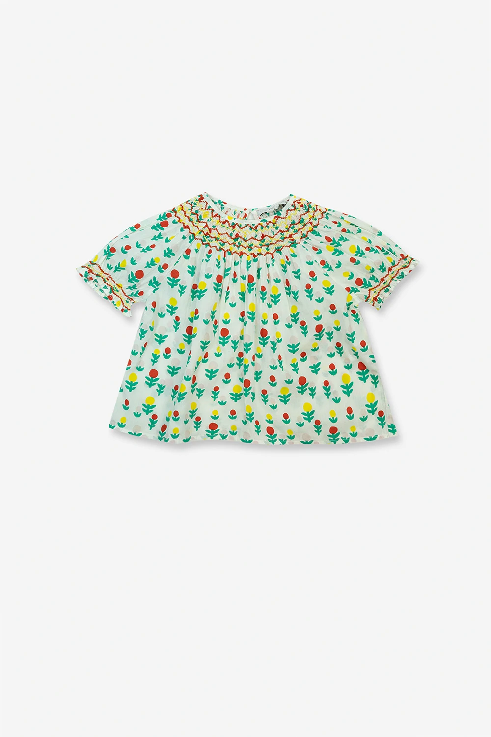 Top z motywem kwiatowym