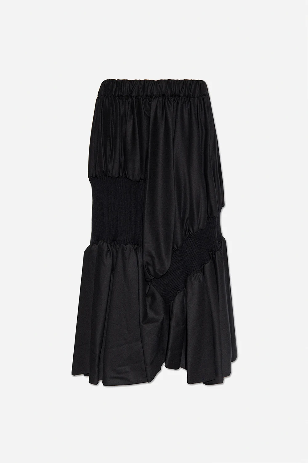 Skirt with elastic welts