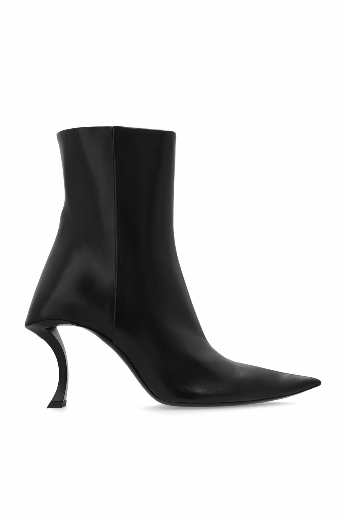 BLACK ‘Hourglass’ heeled ankle boots