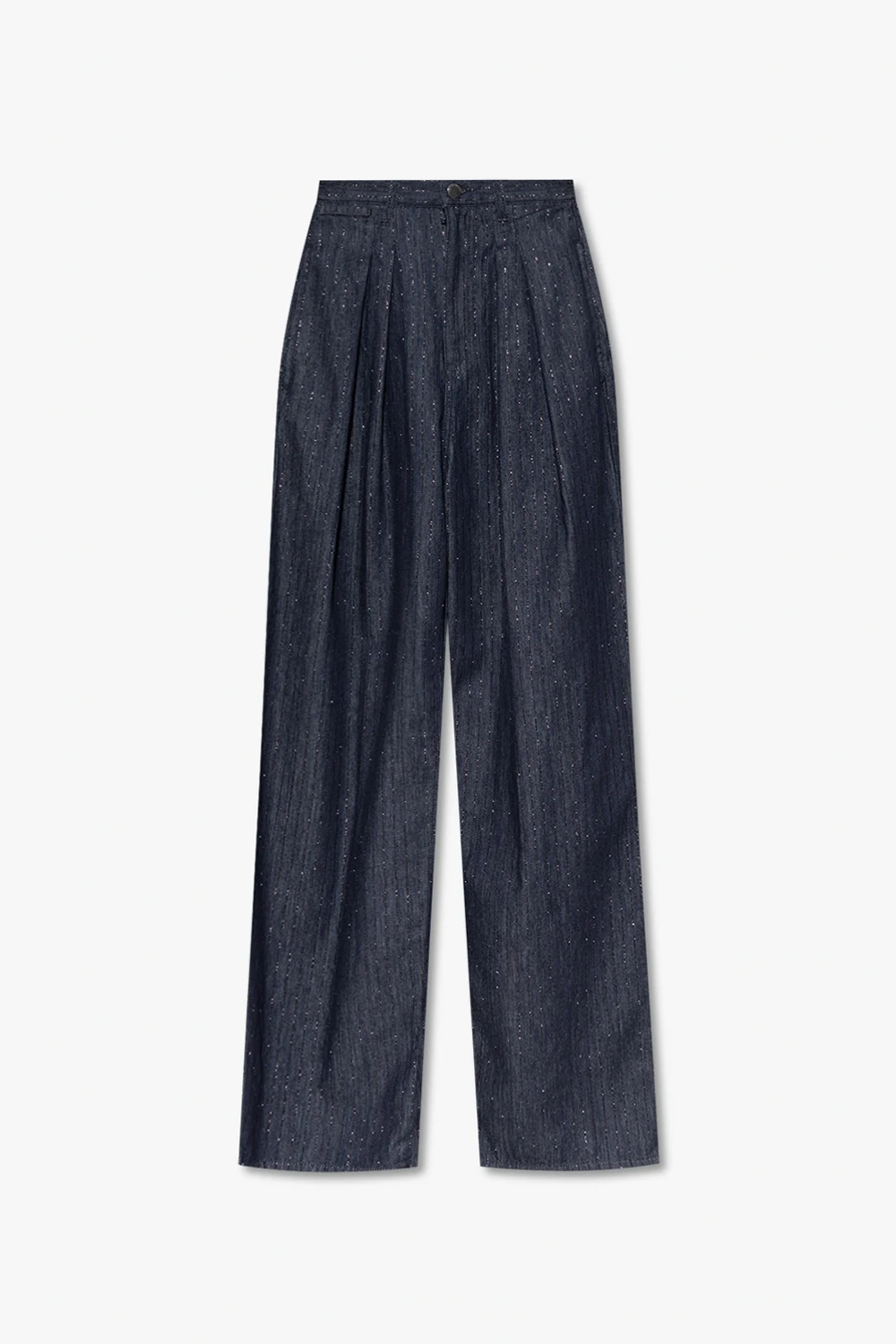 Jeans with pleats