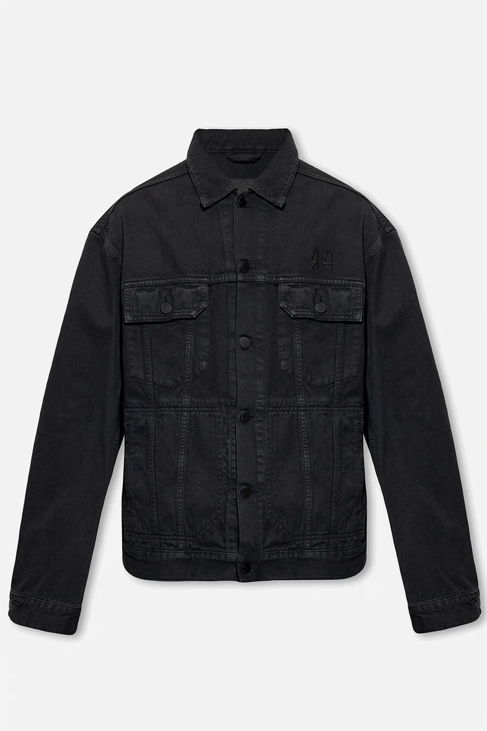 Denim jacket with logo