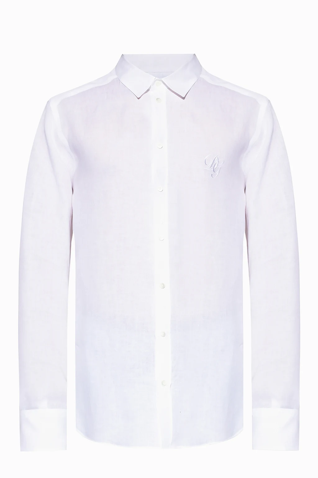 Linen shirt with logo