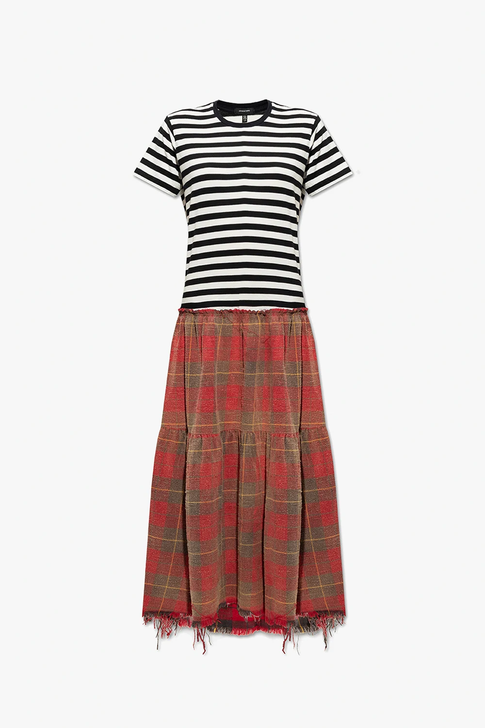 Sukienka z łączonych materiałów